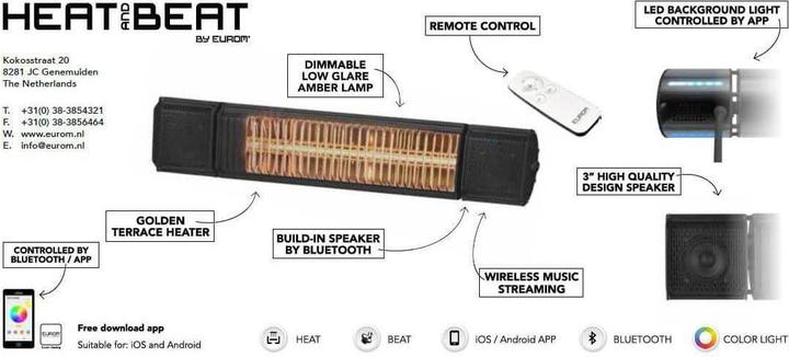 Immagine prodotto Eurom Calore e Batteria (2000 W)