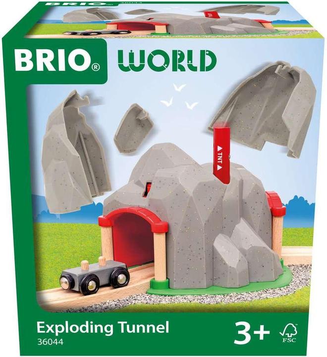 Productafbeelding Ravensburger BRIO World - 36044 Tunnel met opblaasfunctie | Treinset voor kinderen vanaf 3 jaar