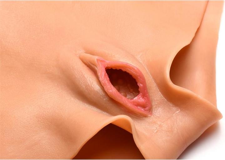 Actual product image Master Series Pussy Panties - Silicone Vagina and Ass Panties - S