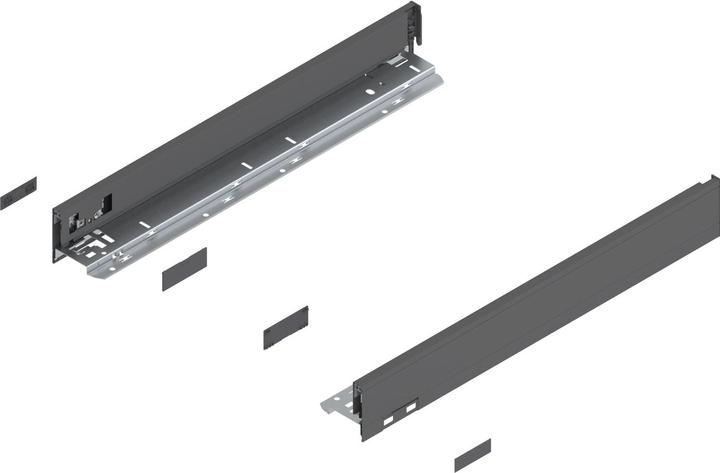 Produktbild Blum LEGRABOX pure SET Höhe N, BLUMOTION S, 40kg, NL 500, Oriongrau