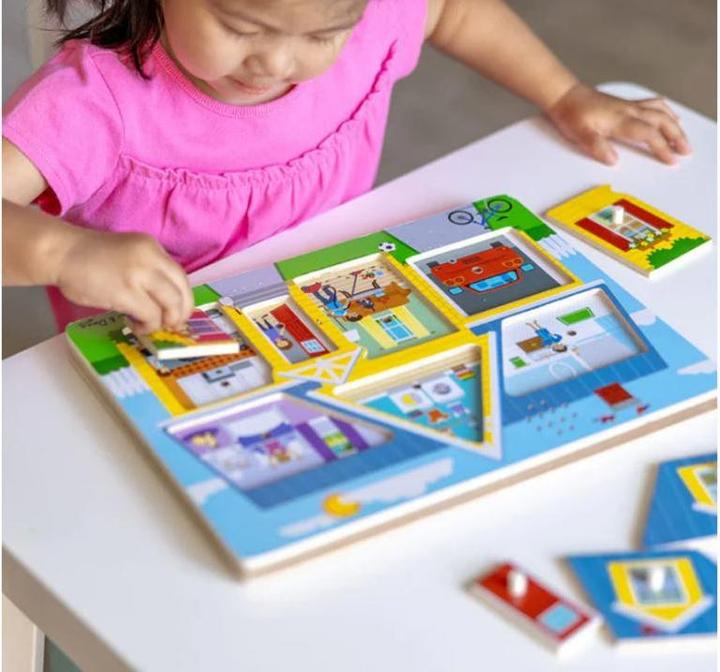 Image du produit Melissa & Doug Puzzle sonore - Maison (8 pièces)