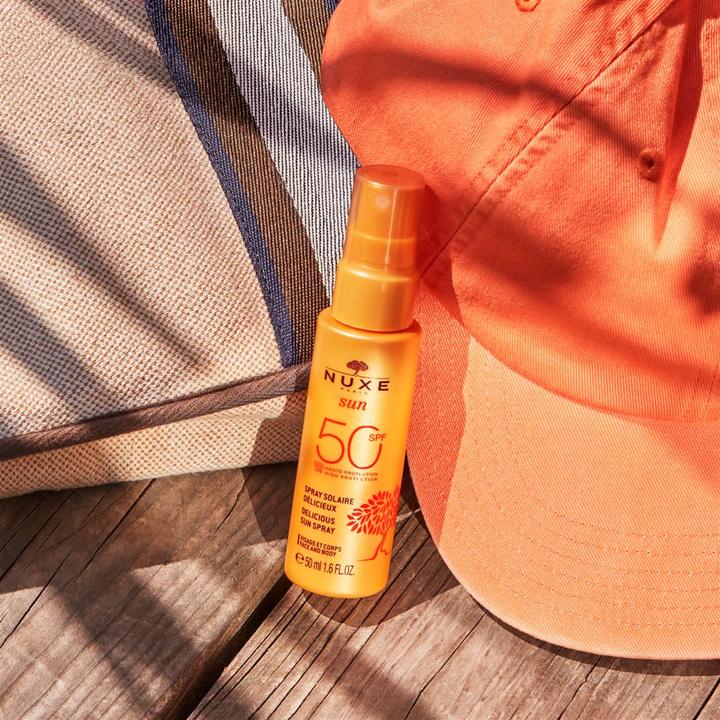 Actual product image Nuxe Sun Protection Factor 50 Sol Visage & Corps HP (Sun spray, SPF 50, 50 ml, 69 g)