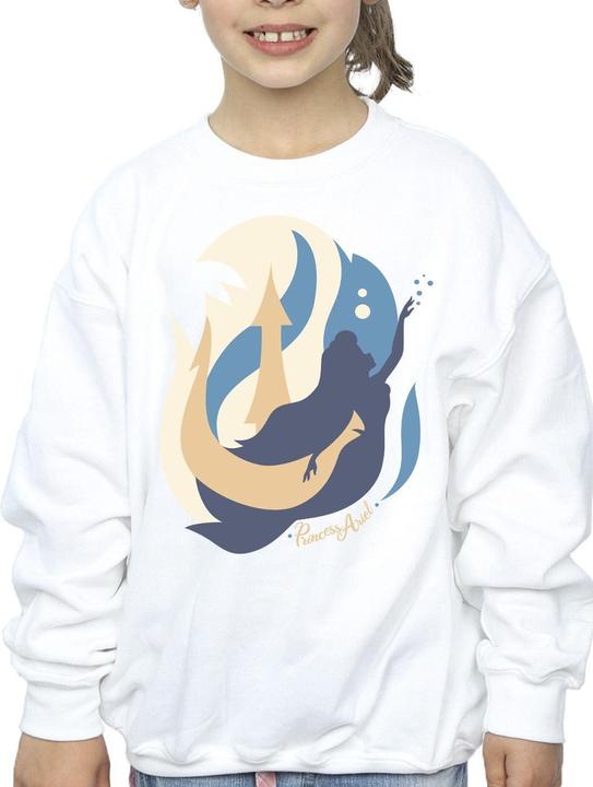 Actual product image Disney Girls The Little Mermaid Colour Silhouettes Sweatshirt (152, 158)