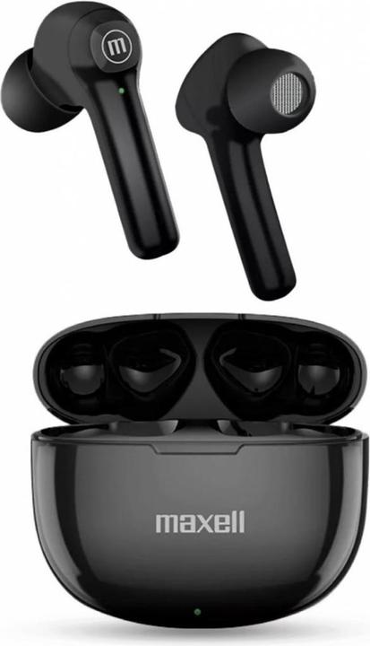 Actual product image Maxell Dynamic+ Wireless Headphones with Charging Case Bluetooth Black (4 h, Wireless)