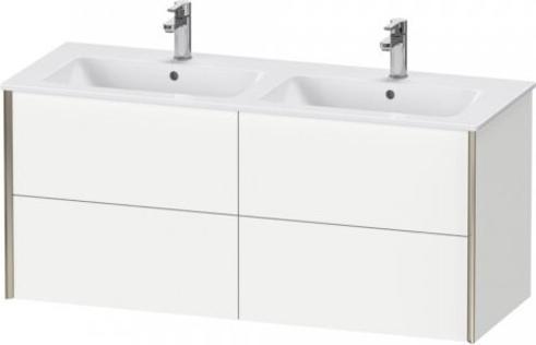 Actual product image Duravit XViu 4129 Vanity unit wall-mounted, 4 drawers, for double wash basin ME by Starck 233613, 12 (128 x 48 x 56 cm)
