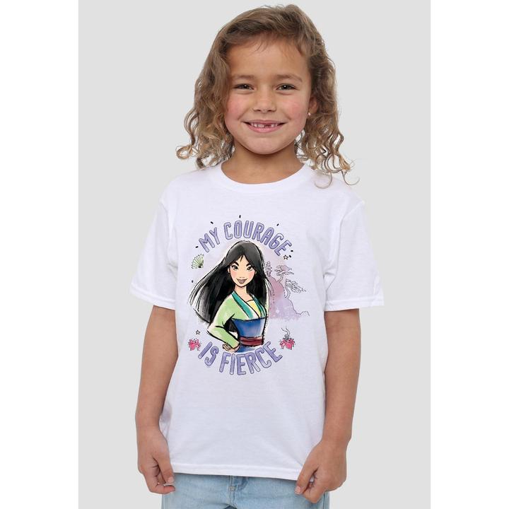 Immagine prodotto Mulan My Courage Is Fierce Maglietta Bambini (104)