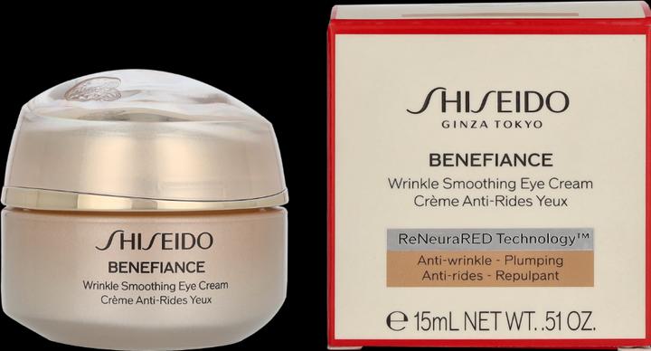 Actual product image Shiseido Benefiance Wrinkle Smoothing Eye Crème (Crème, 15 ml, Day + Night)