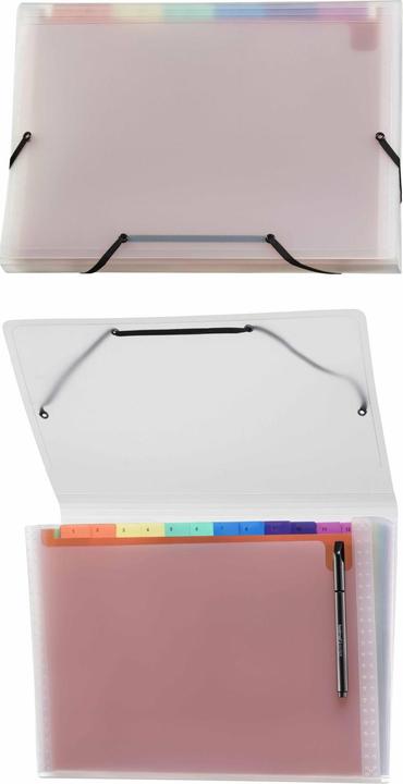 Actual product image Kolma Compartment folder Easy A4 medium 12 tabs rainbow (A4, 1 x)