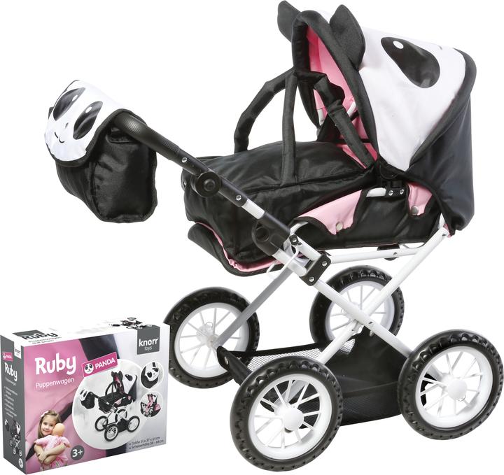 Actual product image Knorrtoys Ruby doll's pram - "Panda"