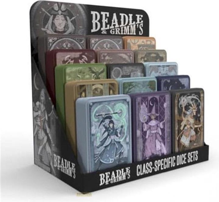 Immagine prodotto Beadle & Grimm´s Classe del personaggio Set di dadi del gioco di ruolo classico Combattente (15)