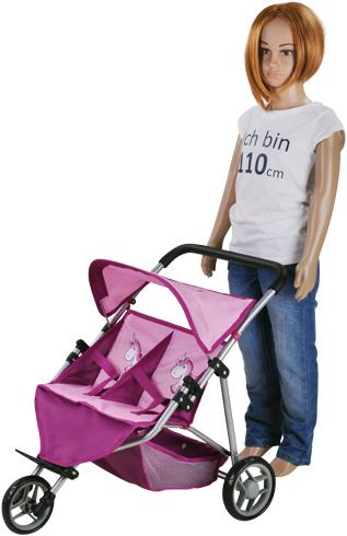 Actual product image Knorrtoys Zwillingspuppenwagen Duo - UMA.Das Einhorn