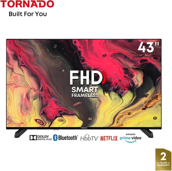 Tornado LED-TV Smart 45ES4301X, 109 cm (43"), EEK: E, Full-HD Frameless Linux (43", LED, Full HD)