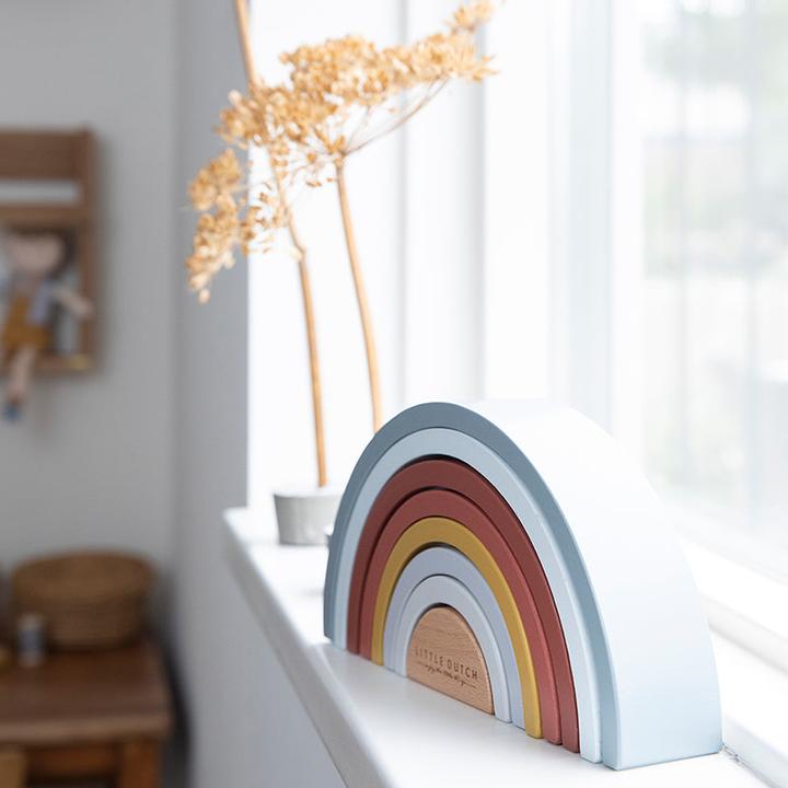 Produktbild Little Dutch Regenbogen Stapelspiel