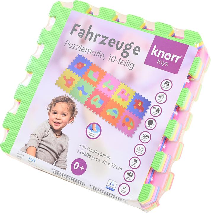 Immagine prodotto Knorrtoys Tappeto puzzle - "Veicoli"/10 pezzi/32 cm (32 x 32 cm)