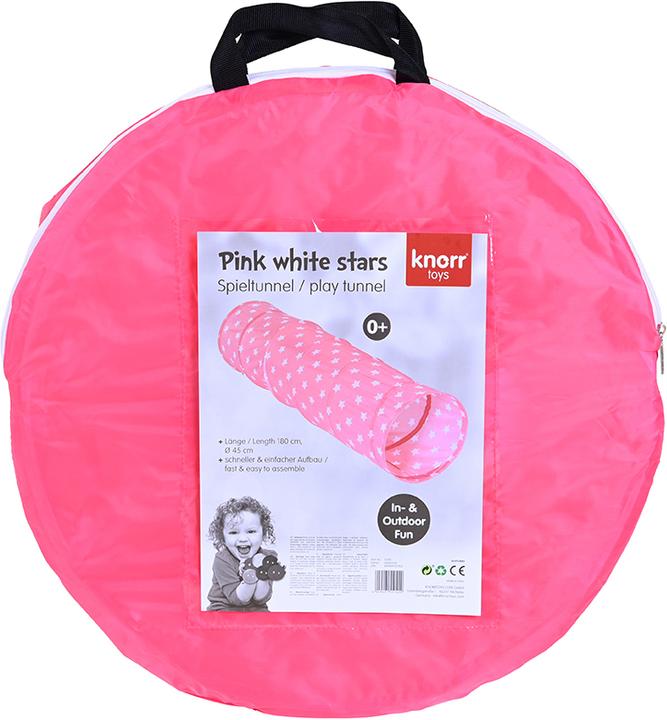 Image du produit Knorrtoys Spieltunnel "Pink white stars"