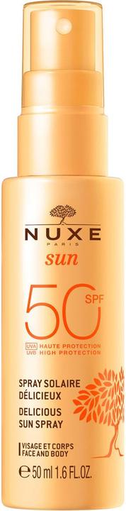 Actual product image Nuxe Sun Protection Factor 50 Sol Visage & Corps HP (Sun spray, SPF 50, 50 ml, 69 g)