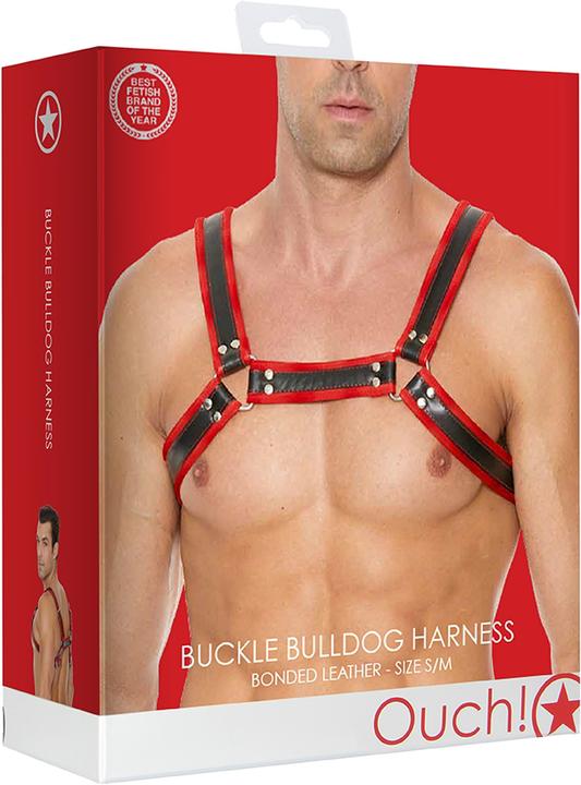 Actual product image Ouch! Buckle Bulldog Harness - S/M (S/M)