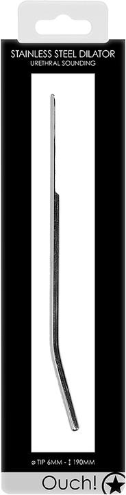 Actual product image Ouch! Urethral Sounding - Metal Dilator - 6mm