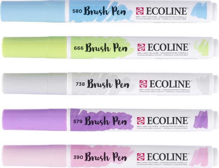 Produktbild Talens Ecoline Brush Pen Pastell (Multicolor, 5 x)