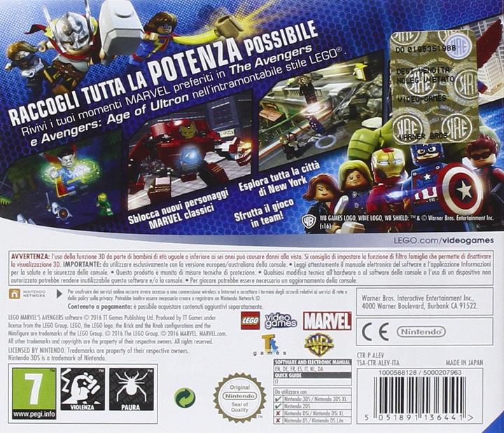 Immagine prodotto Warner Bros Lego Marvel Avengers (3DS)