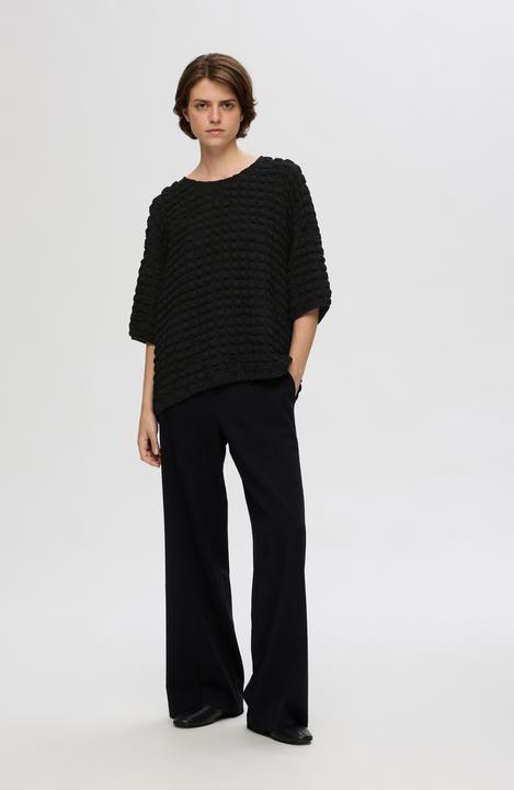 Image du produit Selected Femme Haut texturé avec manches 3/4 (M)