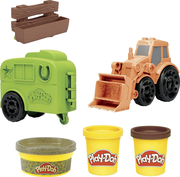 Actual product image Play-Doh Tractor and horse trailer