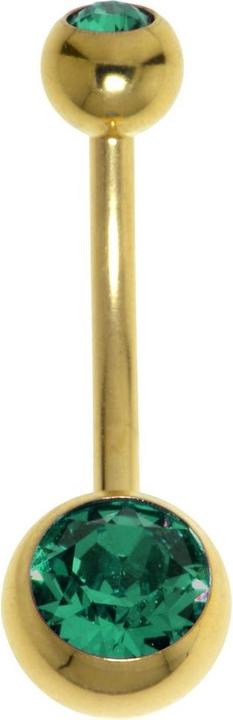 Produktbild Bijouteria Bauchpiercing (Edelstahl, PVD Beschichtung, Swarovski Kristall)