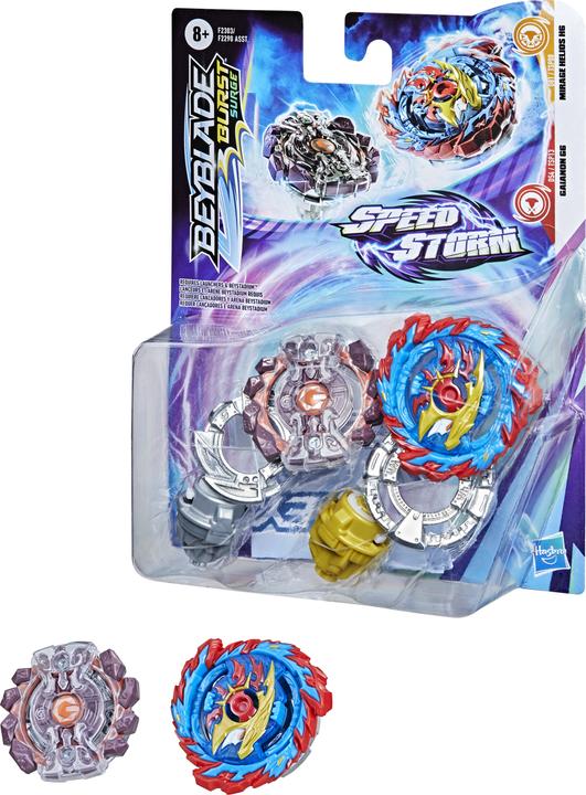 Image du produit Hasbro eyblade Burst Surge Speedstorm Mirage Helios H6 et Gaianon G6 (Anglais, Français, Allemand, Italien)