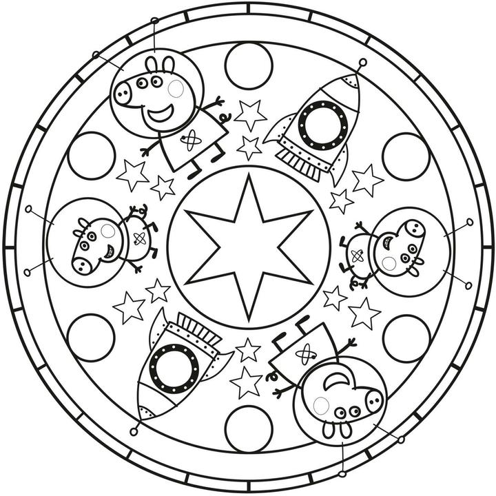 Produktbild Peppa Wutz Ausmalbilder: MANDALA Malspass