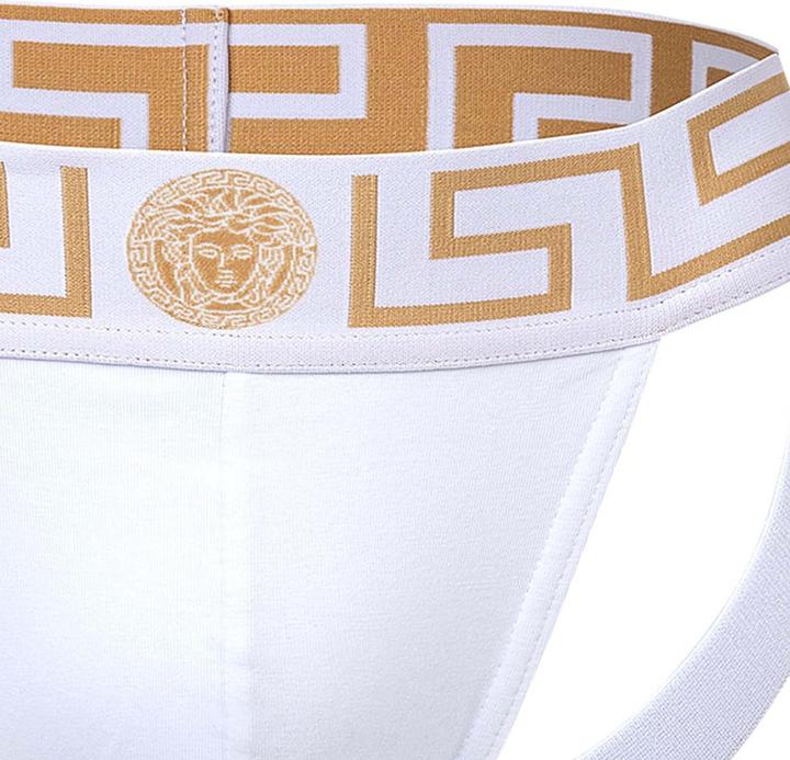 Actual product image Versace Underpants Jock Strap Jersey Topeka Bi-Stretch Cotton Organic New Logo (XL, Single pack)