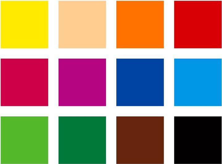 Produktbild Staedtler Farbstift (Orange, Bordeauxrot, Gelb, Pfirsisc, Blau, Lichtblau, Rot, 12 x)