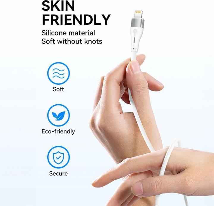 Image du produit Wozinsky Câble WSTCL2 Lightning / USB-C PD 27W 2 m - blanc (2 m, USB 3.2 Gen 2)