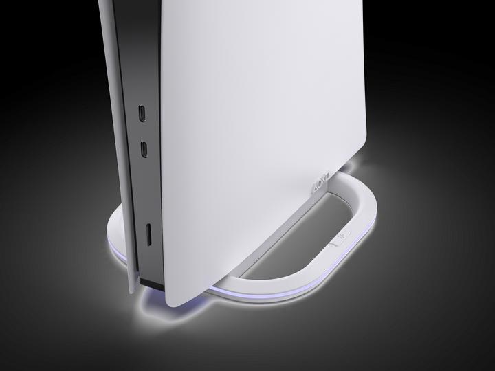 Actual product image Honcam PS5, PS5 Slim, PS5 Pro Vertikaler Standfuss mit LED (PS5, PS5 Digital Edition)