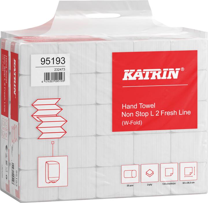 Produktbild Katrin Handtücher W-Fold Interfold Non-Stop L 135 (3375 x)