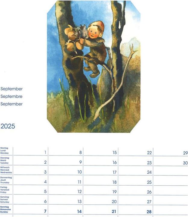 Produktbild Cosa Bildkalender Mili Weber (23 x 27 cm, Harter Einband, Deutsch, Französisch, Italienisch, Englisch)