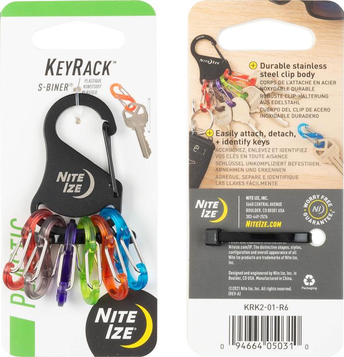 Image du produit Nite Ize Organiseur NiteIze KeyRack S-Biner
