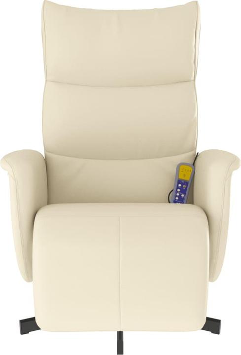 Image du produit VidaXL Fauteuil de massage avec repose-pieds Crème Similicuir,Couleur