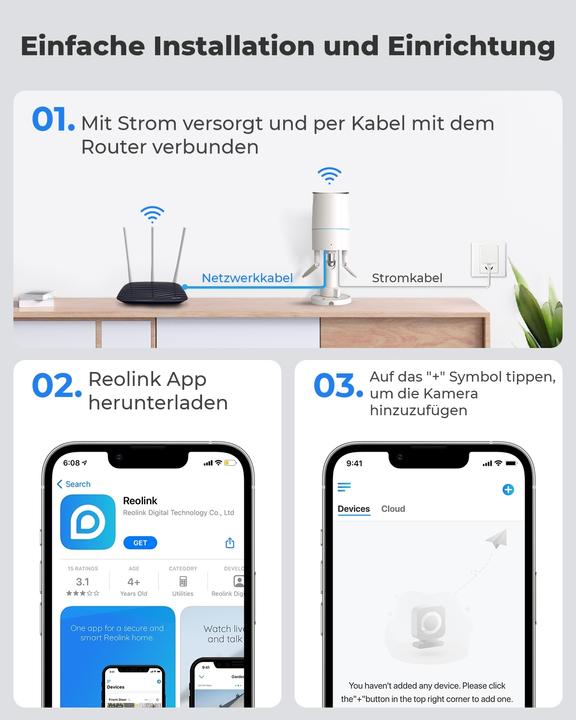 Produktbild Reolink W320-5MP (2560 x 1920 Pixels)