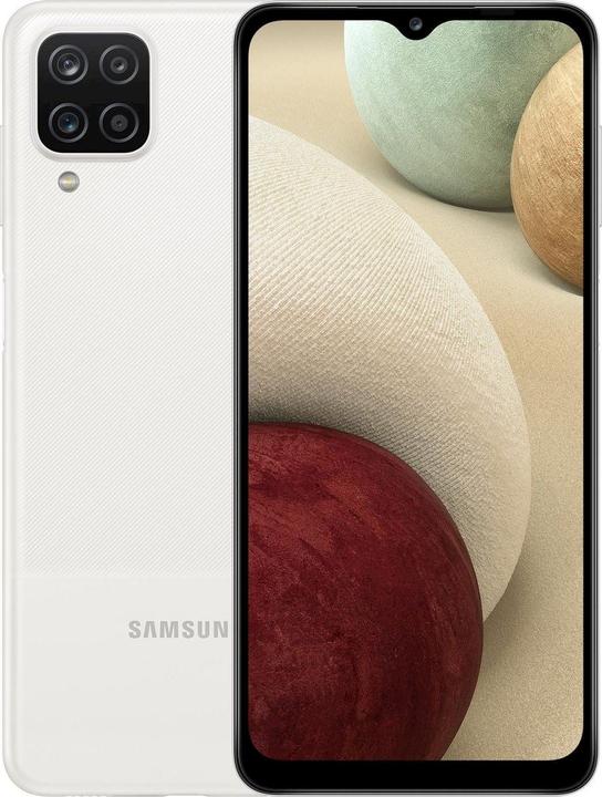 Produktbild Samsung Galaxy A12 (128 GB, White, 6.50", Hybrid Dual SIM, 48 Mpx, 4G)