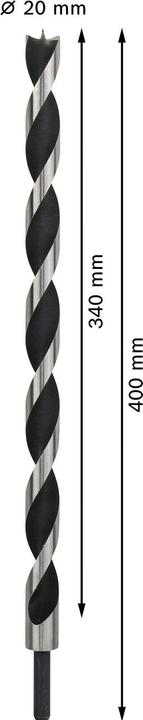 Immagine prodotto Bosch Professional Zubehör PRO Legno Trapano a colonna per legno, 20 x 340 x 400 mm (20 mm)