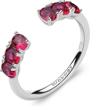 Brosway Fancy Passion Ruby FPR11 Sparkling Open Ring - Circuit: 56mm (56)