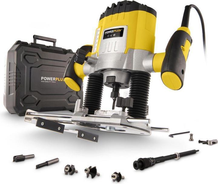 Powerplus Router 1200w + 6 frese
