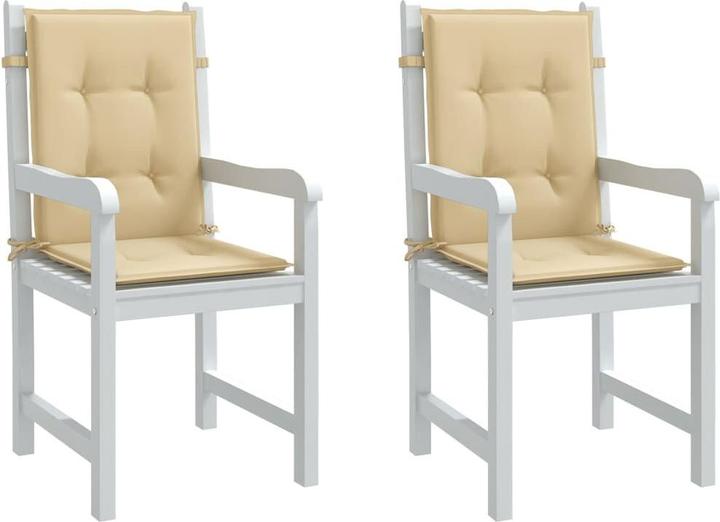Produktbild VidaXL Niedriglehner-Auflagen 2 Stk. Stoff (100 x 50 x 4 cm)