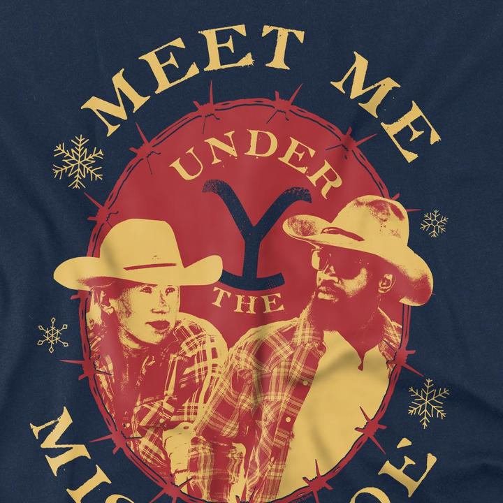 Immagine prodotto Yellowstone Meet Me Under The Mistletoe Maglietta Natale Uomo (XXL)