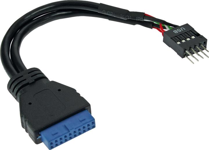 Produktbild InLine Adapter intern USB 3.0 zu intern USB 2.0 - 15 cm (0.15 m, USB 2.0)