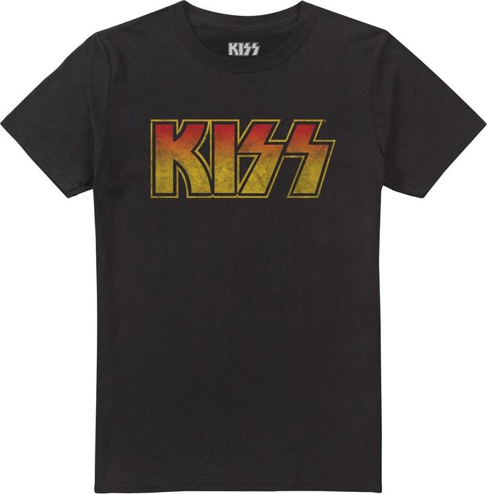KISS Adult Vintage Classic Logo TShirt aus Baumwolle