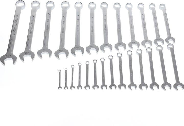 Produktbild Gedore 1 B-026 Ring-Maulschlüssel-Satz 26-teilig 6-32 mm (32 mm, 30 mm, 29 mm, 6 mm, 27 mm, 24 mm, 13 mm, 8 mm, 19 mm, 16 mm, 17 mm, 25 mm, 28 mm, 31 mm, 20 mm, 11 mm, 23 mm, 21 mm, 22 mm, 14 mm, 18 mm, 10  mm, 9 mm, 7 mm, 12 mm, 15 mm, 26 mm)