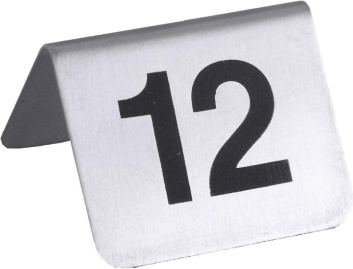 Contacto Piastre numeriche da tavolo 13-24 con serigrafia nera