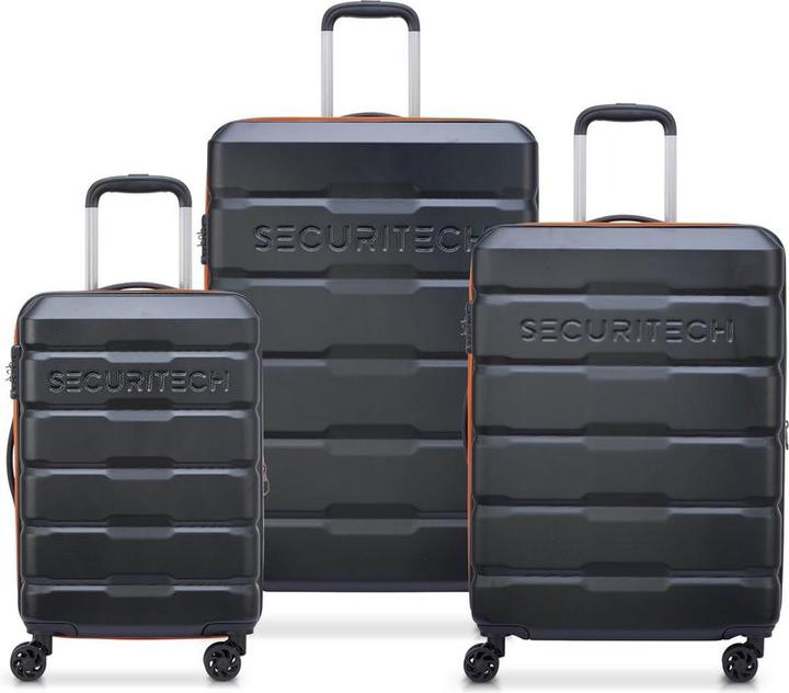 Delsey Securitech von Paris - Gepäckset Citadel - 3 -Stück - Handgepäck 37L + Rampand 77L und 108L - (34 l, Handgepäck (bis 50l))