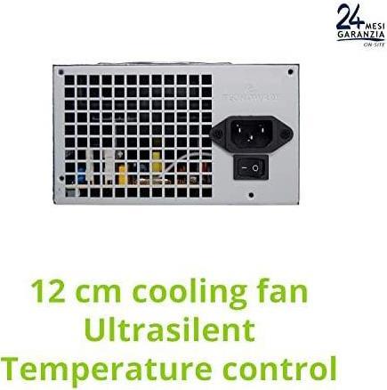 Actual product image Tecnoware ALIMENTATORE 550W 12CM FREE SILENT 2*SATA 2*MOLEX TOGHETER ON (550 W)